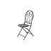 Silla plegable bistro metalica 39 x 50 x 94 cm import