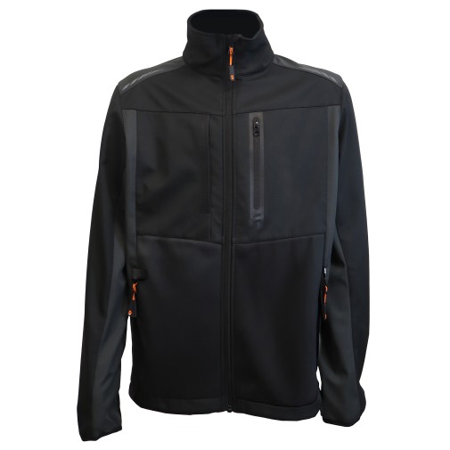 Chaqueta softshell wind pro gris/negro talla 3XL Juba
