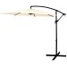 Parasol aluminio excentrico beige 3 m import