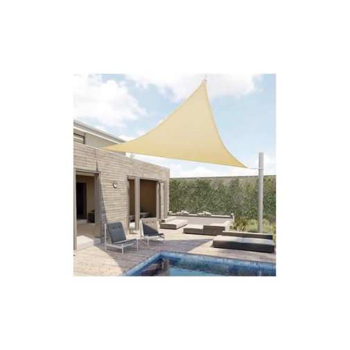Toldo vela sombreo triangular polyester 160GR 03X03X03M crema Natuur