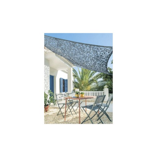 Toldo vela sombreo cuadrado camuflaje 03X03M gris Natuur