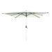 Parasol aluminio blanco 3X3 m tubo 48MM c/manivela import