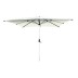 Parasol aluminio blanco 3X3 m tubo 48MM c/manivela import