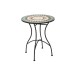 Mesa acero mosaico Ø 60CM import