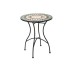 Mesa acero mosaico Ø 60CM import