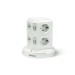 Base multiple torreta 8 tomas USB A+2 USB c blanco con luz nocturna sonedas