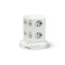 Base multiple torreta 8 tomas USB A+2 USB c blanco con luz nocturna sonedas