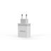 Cargador doble puerto USB 18W blanco ideus