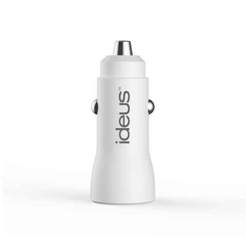 Cargador de coche puerto USB c 18W blanco ideus