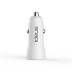Cargador de coche puerto USB c 18W blanco ideus