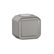 Conmutador superficie gris IP55 new plexo Legrand