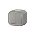 Conmutador superficie doble gris IP55 new plexo Legrand