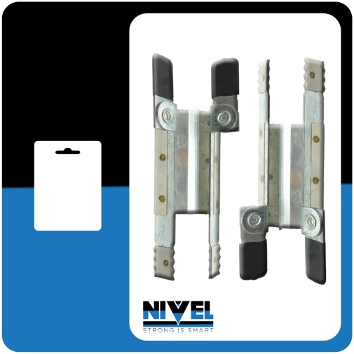 Seguro persiana cuña dentada (2UNIDADES) 125MM INOX nivel