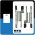 Seguro persiana cuña dentada (2UNIDADES) 125MM INOX nivel