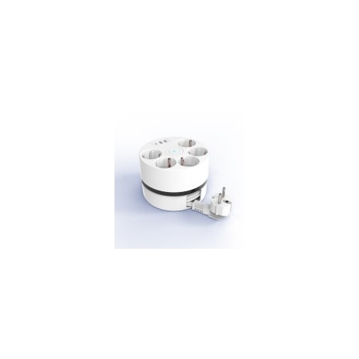 Base multiple 5 tomas +usb A+2 USB c blanco cable 3 mt sonedas
