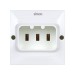 Base enchufe empotrable para cocina 2P+TT 25A 250V blanco Simon