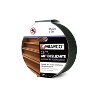 Cinta antideslizante 5 m x 25 mm negro miarco