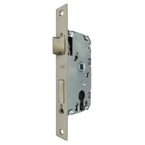 Cerradura embutir canto cuadrado CRE04 40/47MM niquel satin sin cili Micel
