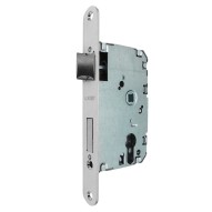 Cerradura embutir canto redondo CRE03 40/47MM niquel satin sin cilin Micel