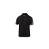 Polo tecnico 180 gr negro / naranja fluor talla m sparco