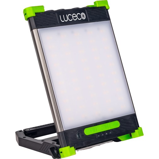 Proyector LED recargable 20W 1300LM cct+powerbank luceco
