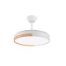 Ventilador de techo plafon aspas retractiles blanco/madera Ø105CM 30W cristalrecord
