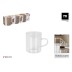 Taza borosilicato doble set 3UDS 9CL la mediterranea