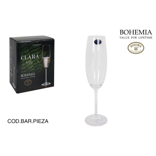 Copa cava cristal bohemia pack 6UDS 22CL santa clara