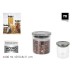 Bote borosilicato tapa acero 600ML la mediterranea