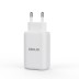 Cargador gan con 2 puertos c+c+a 65W blanco ideus