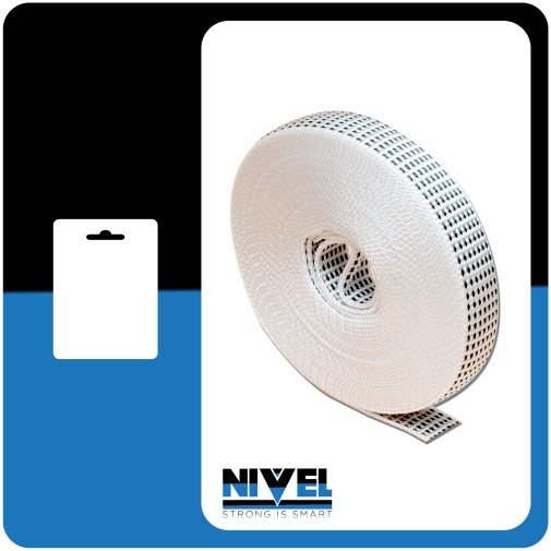 Cinta persiana blanco pintas 06MX14MM nivel