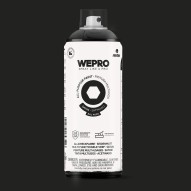 Pintura spray mtn wepro solvent satinado 400 ml negro cosmos montana