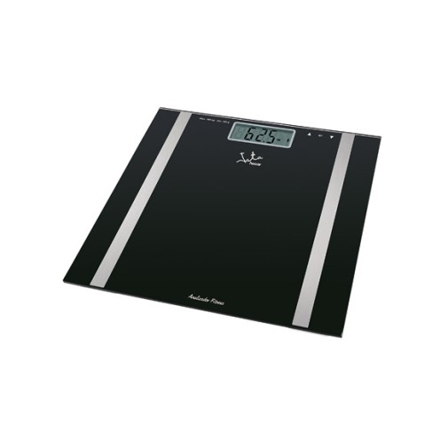 Bascula de baño digital diagnostica 180KG cristal negro jata