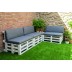 Cojin asiento palet gris claro 120X80X10CM panama ligth grey madison