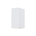 Aplique exterior confo blanco 2XGU10 IP44 cristalrecord