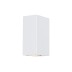 Aplique exterior confo blanco 2XGU10 IP44 cristalrecord