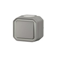Pulsador superficie gris IP55 new plexo Legrand
