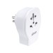 Adaptador enchufe viaje universal USB a+ 2 USB c 20W blanco usa Simon