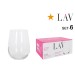 Vaso pack 6UDS gaia 47,5CL lav