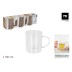 Taza borosilicato doble set 3UDS 15CL la mediterranea