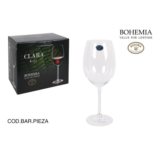 Copa vino bohemia pack 6UDS 45CL santa clara