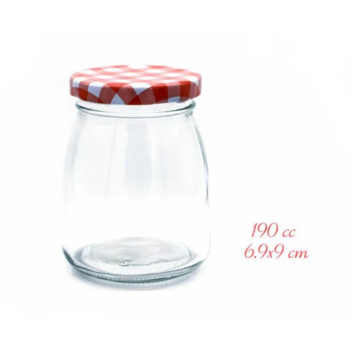 Bote vidrio multiusos con tapa 190ML la mediterranea