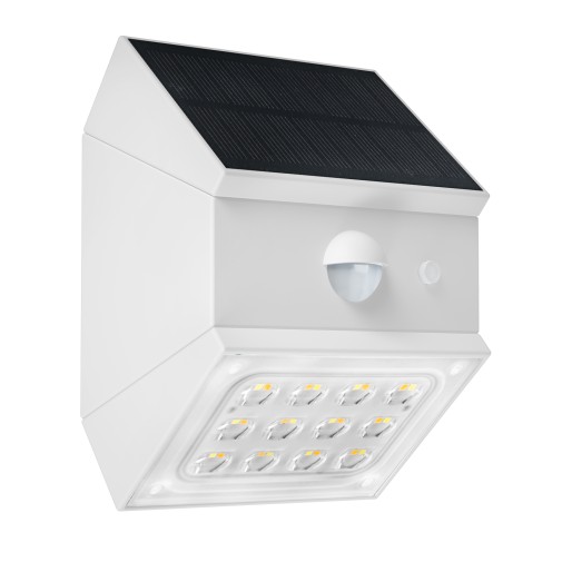Aplique LED solar blanco detector de movimiento cct 230LM IP65 xanlite