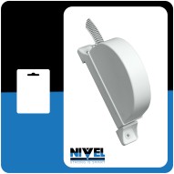 Recogedor pers sobrep c/cinta 18MM plastico blanco nivel