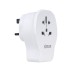 Adaptador enchufe viaje universal USB a+ 2 USB c 20W blanco reino unido Simon