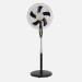 Ventilador pie negro 3 V 5 asp 43 cm