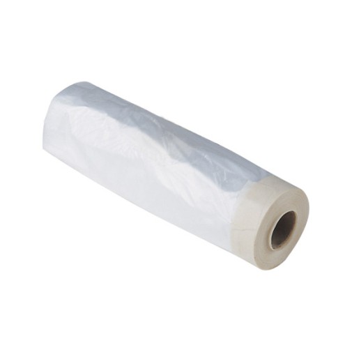 Plastico protector con cinta adhesiva 60 cm x 20 m kolorea