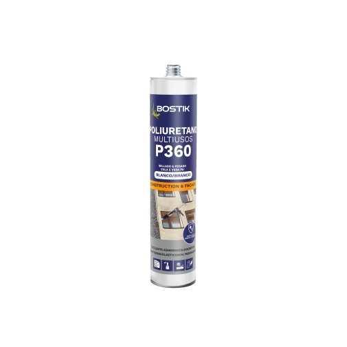 Masilla poliuretano multiusos P360 300 ml blanco bostik