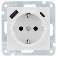 Base Enchufe Schuko Usb+usbc -