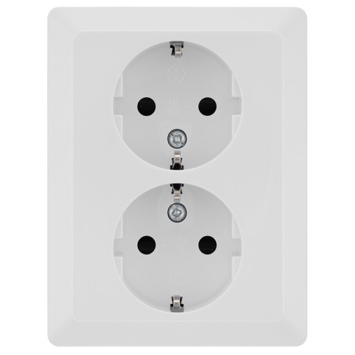 Base Enchufe Doble Schuko 2p+tt -